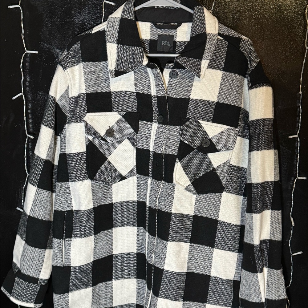 RDI Black and White Plaid Jacket